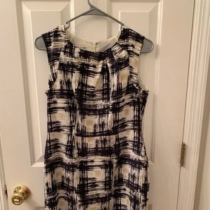 Pendleton sleeveless silk dress, neutral colors